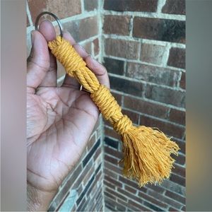 Handmade Macrame Keychain with Fringe